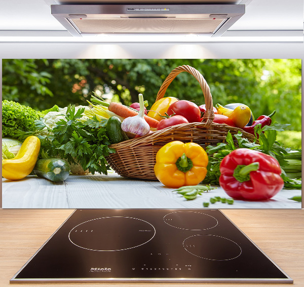 Panel dekor szkło Kosz warzyw