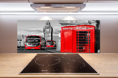 Panel do kuchni Czerwone autobusy