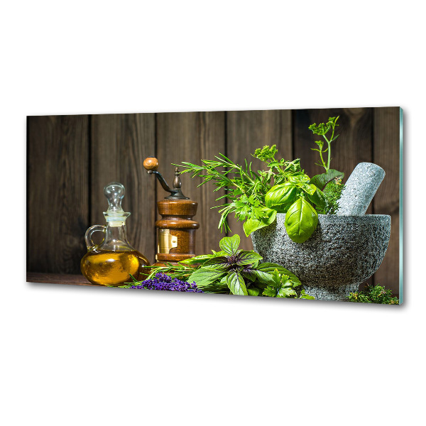 Panel do kuchni Zioła w moździerzu