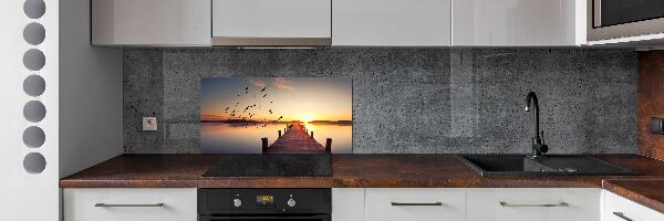Glazen achterwand keuken Zonsondergang