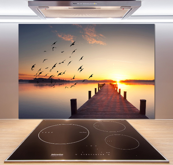 Glazen achterwand keuken Zonsondergang