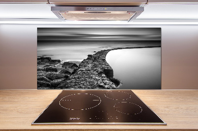 Panel do kuchni Kamienista plaża