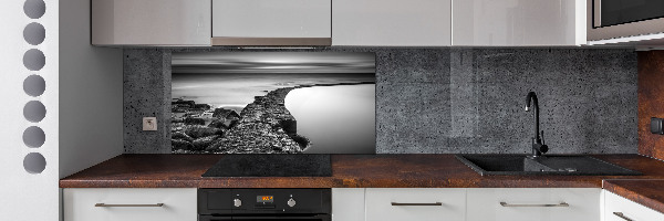 Panel do kuchni Kamienista plaża