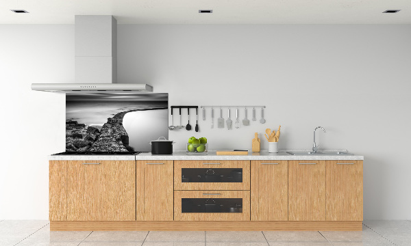 Panel do kuchni Kamienista plaża