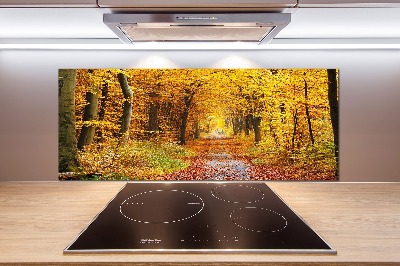Panel dekor szkło Las jesienią