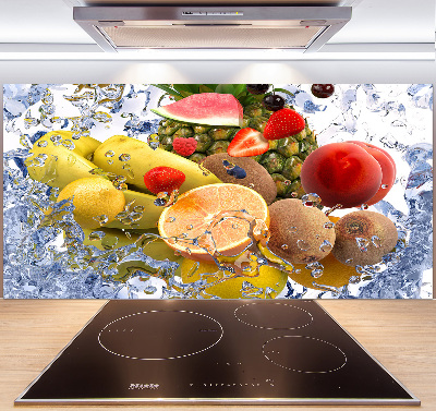 Achterwand keuken Fruit en water