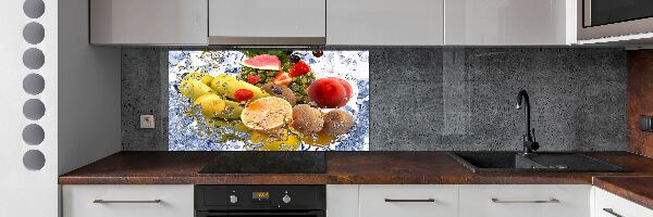 Panel dekor szkło Owoce i woda