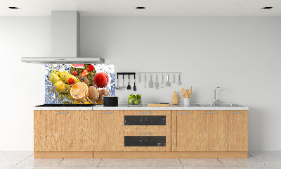 Achterwand keuken Fruit en water