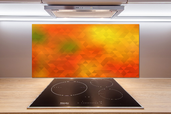 Spatplaat keuken Abstracte driehoeken