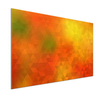 Spatplaat keuken Abstracte driehoeken