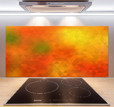Spatplaat keuken Abstracte driehoeken