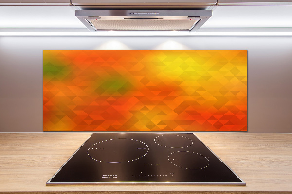 Spatplaat keuken Abstracte driehoeken