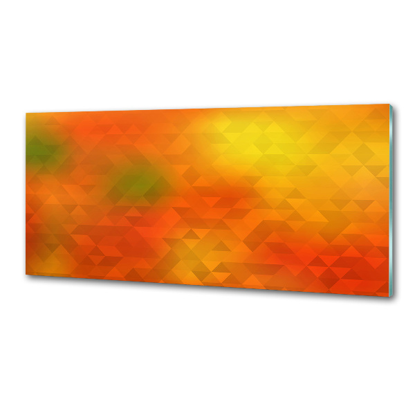 Spatplaat keuken Abstracte driehoeken