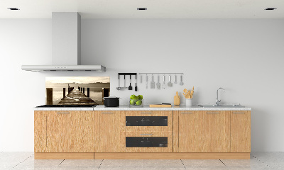 Achterwand keuken Houten steiger