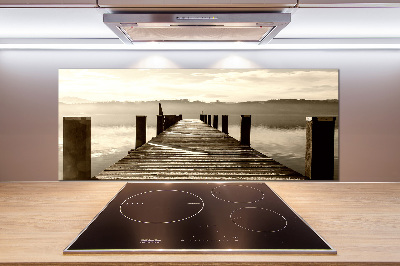 Achterwand keuken Houten steiger