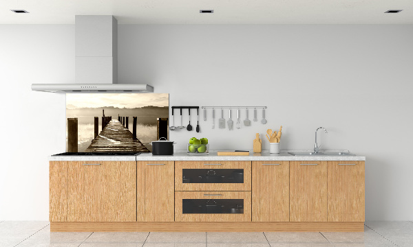 Panel do kuchni Drewniane molo