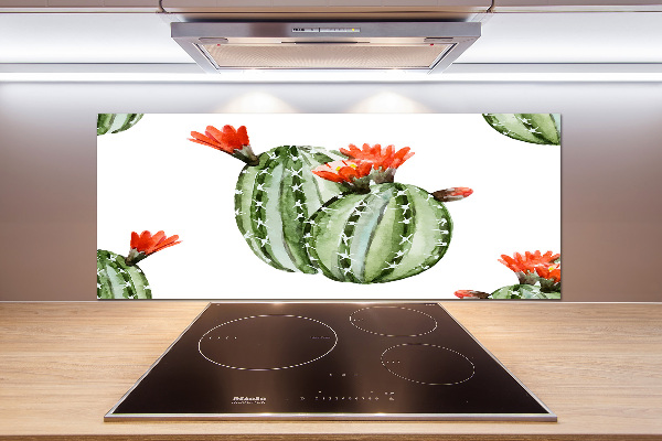 Spatplaat keuken Cactussen