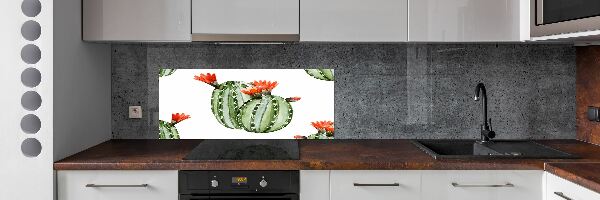 Spatplaat keuken Cactussen