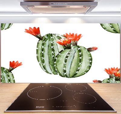 Spatplaat keuken Cactussen
