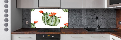 Spatplaat keuken Cactussen