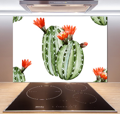 Spatplaat keuken Cactussen