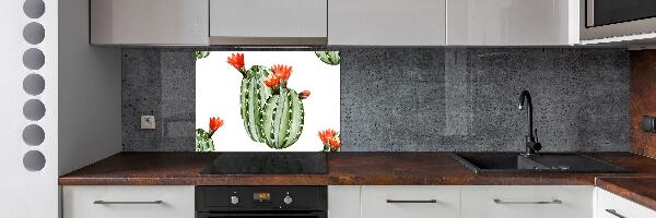 Spatplaat keuken Cactussen