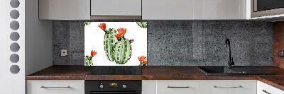 Spatplaat keuken Cactussen