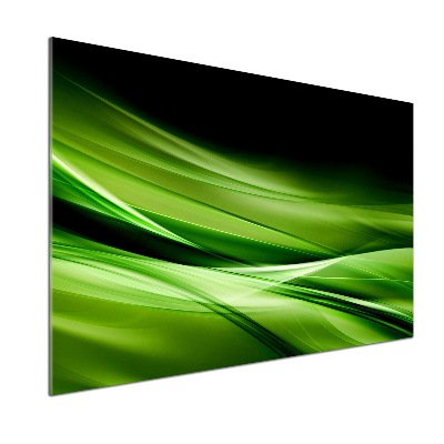 Keuken achterwand Groene golven op de achtergrond