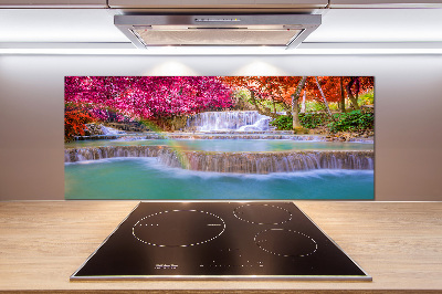 Panel do kuchni Wodospad w lesie