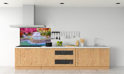 Panel do kuchni Wodospad w lesie