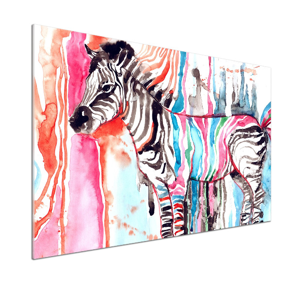Panel do kuchni Kolorowa zebra