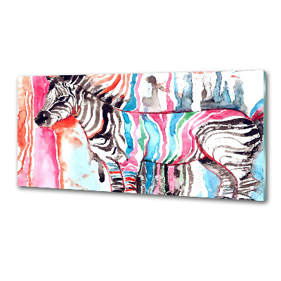 Panel do kuchni Kolorowa zebra