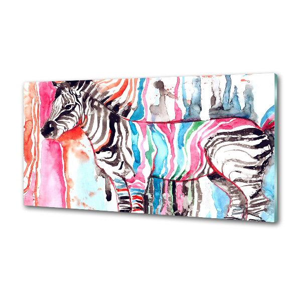 Panel do kuchni Kolorowa zebra