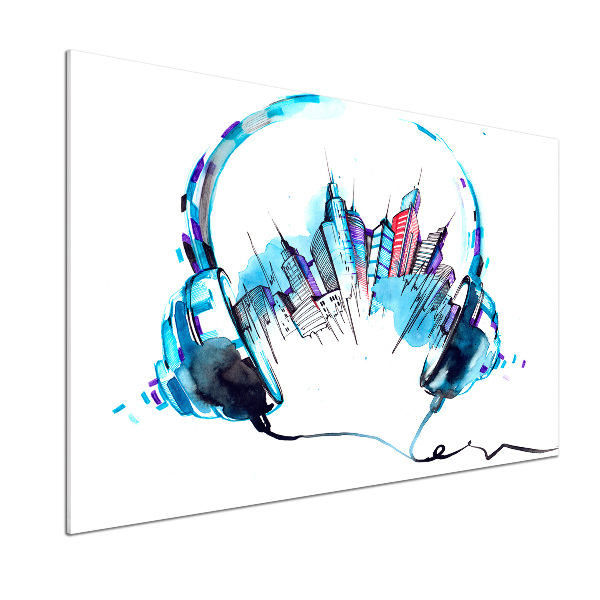 Panel do kuchni Dźwięki miasta