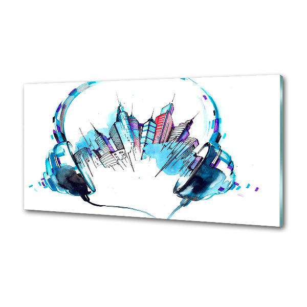 Panel do kuchni Dźwięki miasta