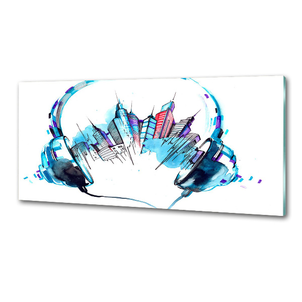 Panel do kuchni Dźwięki miasta