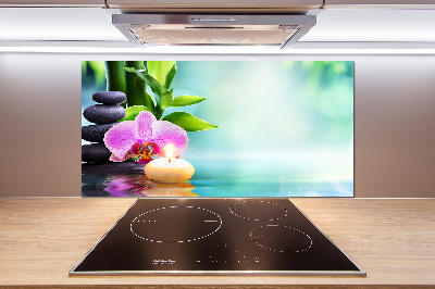 Keuken achterwand Bamboe-orchidee