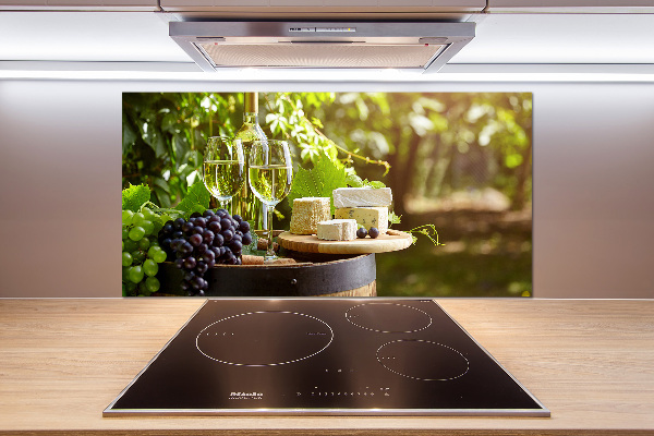 Panel do kuchni Wino i przekąski