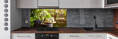 Panel do kuchni Wino i przekąski