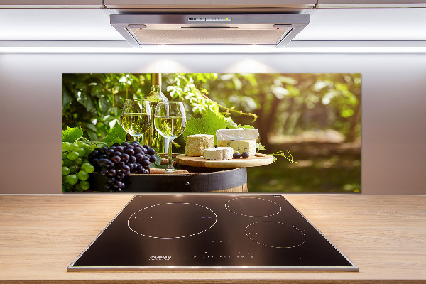 Panel do kuchni Wino i przekąski