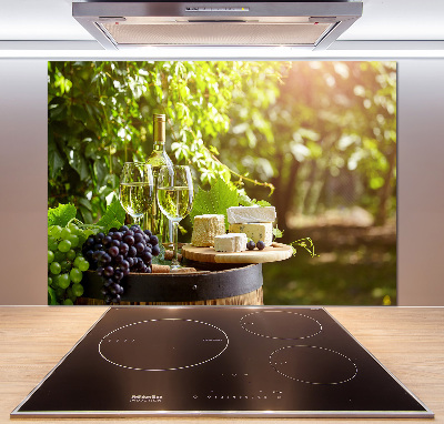 Panel do kuchni Wino i przekąski