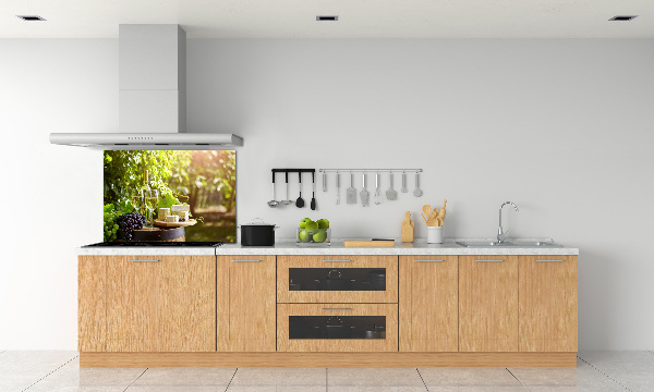 Panel do kuchni Wino i przekąski