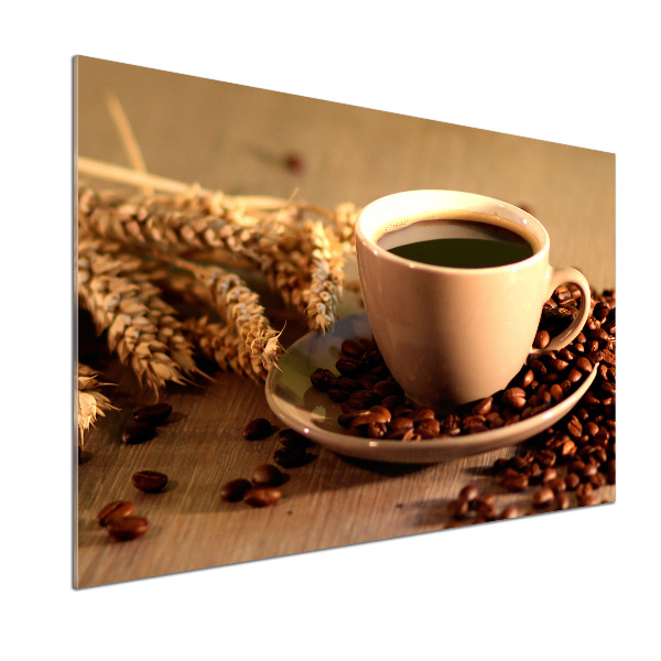 Spatscherm keuken Aromatische koffie