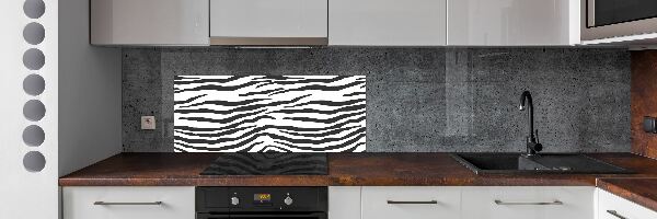 Achterwand keuken Zebra-achtergrond