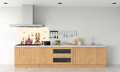 Spatscherm keuken De inscriptie Barcelona