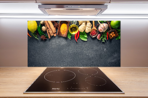 Keuken achterwand Kruiden en specerijen