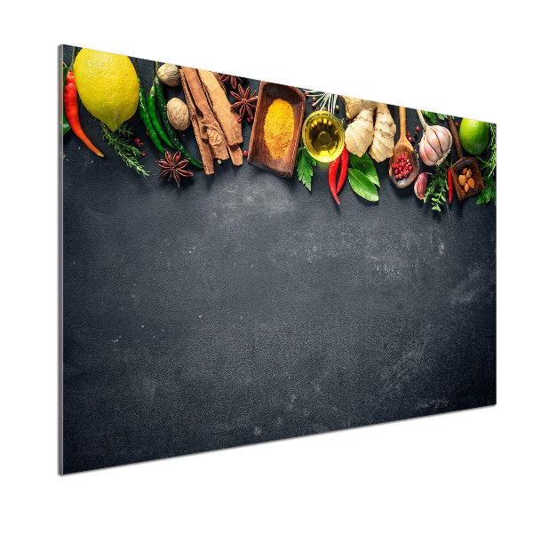 Keuken achterwand Kruiden en specerijen