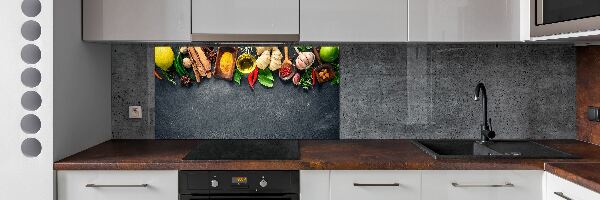 Keuken achterwand Kruiden en specerijen