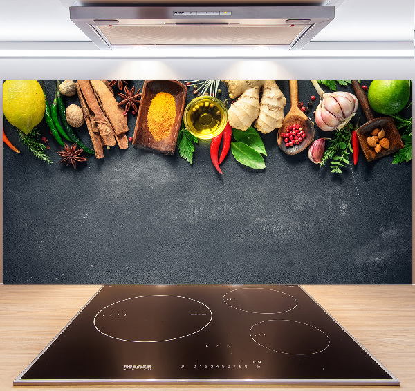 Keuken achterwand Kruiden en specerijen