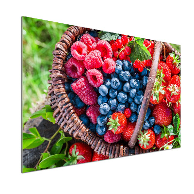 Panel lacobel Kosz owoców leśnych